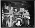 Thumbnail for File:President departs on transcontinental trip. Washington, D.C., July 7. President Roosevelt was in a happy mood tonight as he boarded his special train for a transcontinental trip which will LCCN2016873612.tif