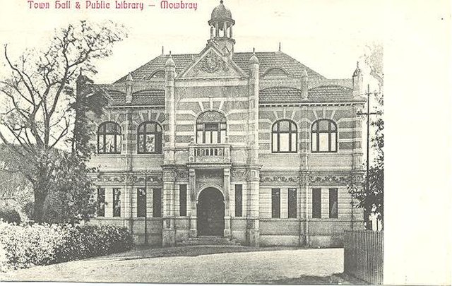 City Hall and Public Library (old postcard)