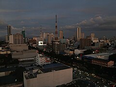 QC skyline Quezon Avenue-Timog sunset