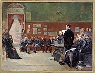 劇作家ジャン・ジュリアンの自由劇場でのリハーサル(1889)