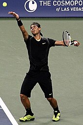 Rafael Nadal à l'US Open en 2010.