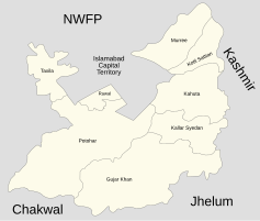 Administrative subdivisions of Rawalpindi District.