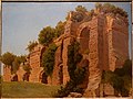 File:Remains of the Claudian Aqueduct (Aqua Claudia) by Arnold Ludwig August Overbeck, German, c. 1855-1857, oil on artist board - Middlebury College Museum of Art - Middlebury, VT - DSC07958.jpg