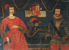 Retratos de D. João Manuel, Príncipe de Vilhena, e D. Branca de Lacerda (séc. XVII) - Palácio Ficalho, Serpa.png