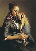 ヴィリングスハウゼンの農婦と子供(1843)