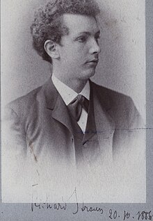 Richard Strauss im Jahre 1886