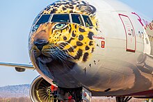 Boeing 777-300 авиакомпании «Россия» в ливрее «Дальневосточный леопард»/«Леолёт»