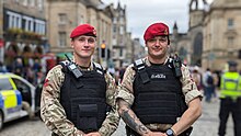 Royal Military Police soldiers at Edinburgh Royal Military Police officers at Edinburgh.jpg