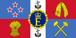 Bandeira Pessoal da Rainha Isabel II do Reino Unido na Nova Zelândia