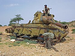 Ruined tank in Hargeisa, Somaliland.jpg