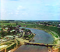 Rzev is the first town on the banks of the Volga. Photo from the early 20th century
