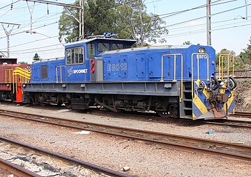 Spoornet no. E8013 in Capital Park, Pretoria, 1 Oktober 2009