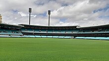 The Victor Trumper Stand in 2023 as viewed from the Members Pavilion SCG Victor Trumper Stand 2023.jpg
