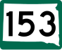 Highway 153 marker