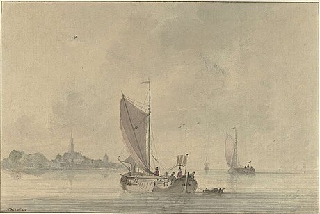 File:Sailing Ships on Calm Water by Nicolaas Wicart Rijksmuseum Amsterdam RP-T-1953-261.jpg