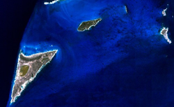 Salt Cay ripresa dallo Spazio (NASA)