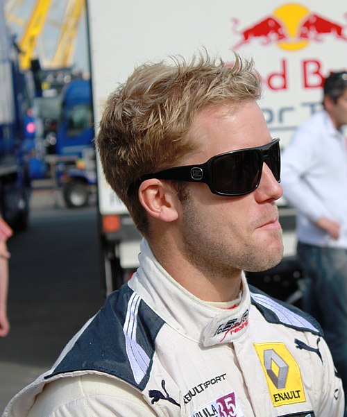 Sam Bird (pictured in 2012) set the fastest lap in practice and qualified in third position before going on to win the feature race.