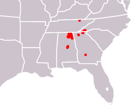 Sarracenia oreophila range.png