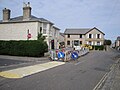 Roadworks at Fairy Road, Seaview, Isle of Wight, seen in April 2011.