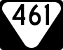 State Route 461 marker