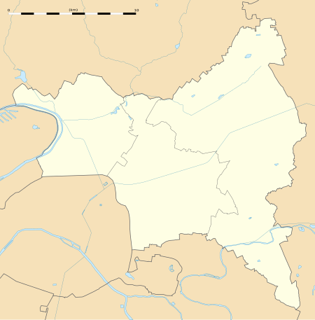 Seine Saint Denis department location map