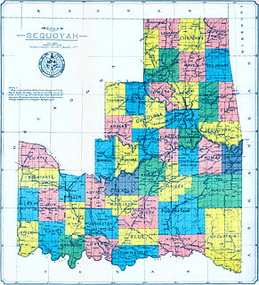 State of Sequoyah proposed state in what is now eastern Oklahoma