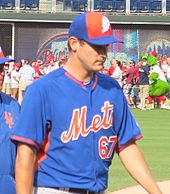 Lugo with the Mets in 2016