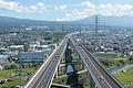 開通後の富士高架橋（静岡県富士市,富士宮市、2012年9月撮影）