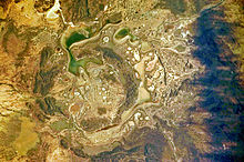 Shoemaker Crater in Western Australia was renamed in memory of Gene Shoemaker. Shoemaker Impact Structure, Western Australia.JPG