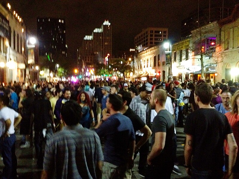 File:Sixth street during SXSW Austin.JPG