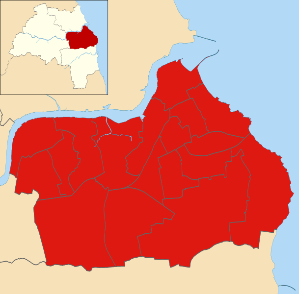 File:South Tyneside UK ward map 2015.svg