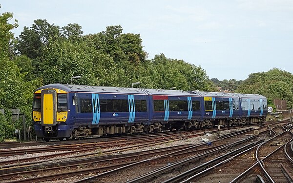 Southeastern (Govia) Class 375 leaving Ramsgate EMU Depot