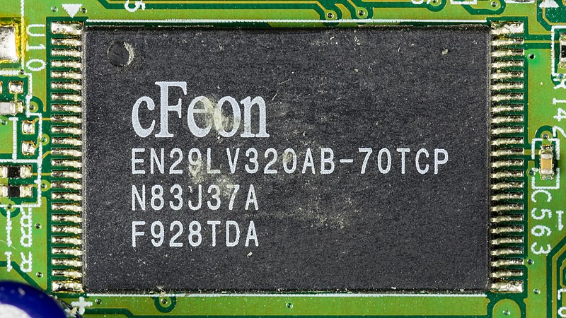 File:Speedport W 503V Typ C - board - cFeon EN29LV320AB-70TCP-5394.jpg