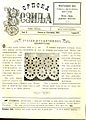 Српска везиља, богато украшена страница броја 9 из 1905. године