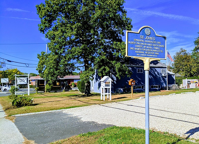 File:St. Johns Thrift Store and hist marker Estb.1765 20211020.jpg