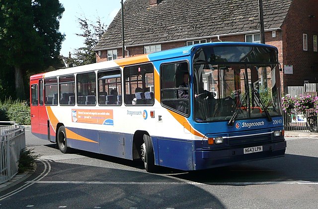 Stagecoach South Alexander PS bodied B10M in Horsham in September 2008
