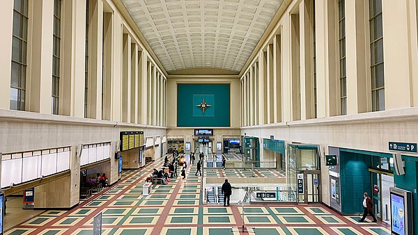 Main hall of Brussels-North railway station