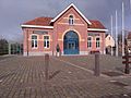 Ancienne gare, restaurée, de Moerbeke.