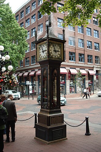 Gastown steam clock Steam Clock - Vancouver.jpg