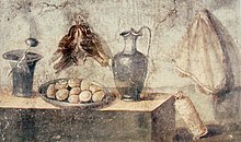 Still life with eggs, birds and bronze dishes, Pompeii.jpg