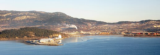 La ville vue de la mer