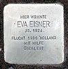 Stolperstein Bachstelzenweg 16 (Dahle) Eva Eisner.jpg