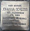 Stolperstein Sakrower Kirchweg 70a Kladow Johanna Schloss 2012.jpg