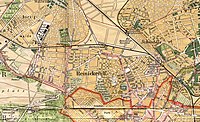 Straube’s Spezialkarte der nördlichen Vororte von Berlin 1909, Ausschnitt von Berlin-Reinickendorf