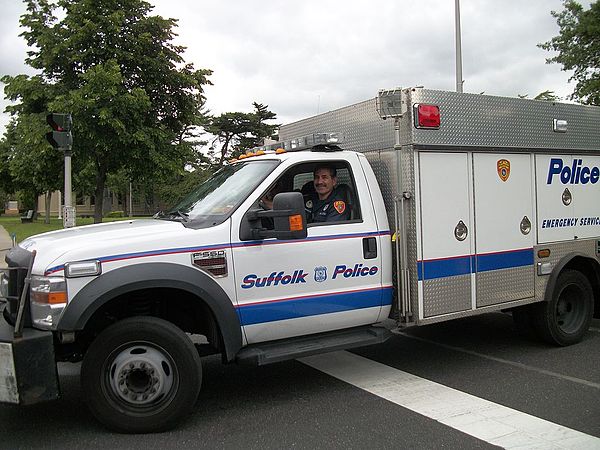 A Ford F-550 Suffolk County Police ESS Truck.