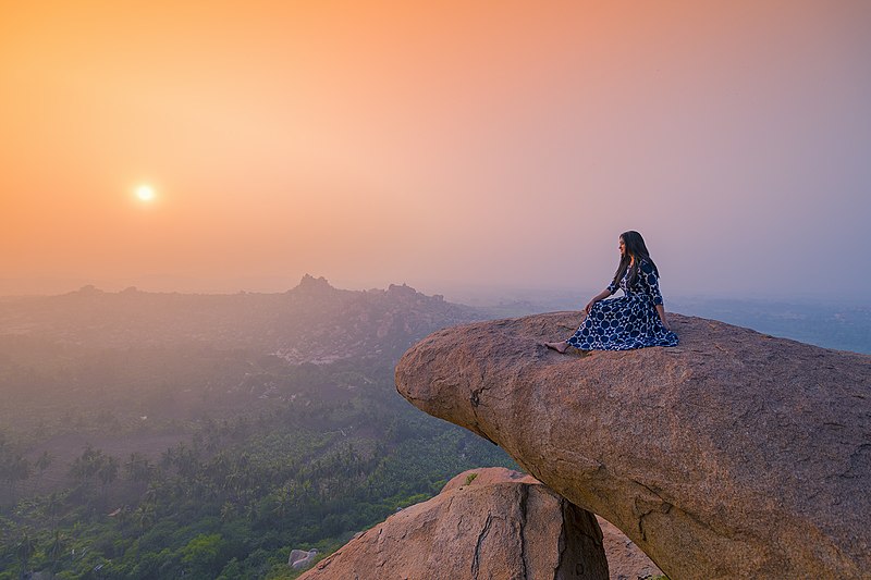 File:Sunrise from the top of Matanga hill, Hampi.jpg