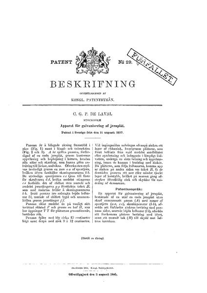 File:Swedish patent 29 Apparat för galvanisering af jernplåt.pdf