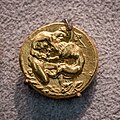 Syrakosai - 405-380 BC - gold 100 litrai - head of Arethousa - Herakles and the lion - Berlin MK AM 18205549