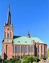 Szczecin Cathedral, built in the 14th century