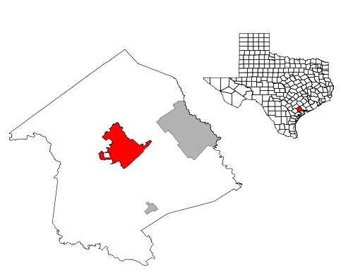 Location in the state of Texas